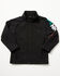 Image #1 - RANK 45&reg; Toddler Boys' Mexico Flag Seal Softshell Jacket, Black, hi-res