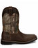 Image #2 - Justin Men's Trekker Waterproof Western Work Boots - Soft Toe, Brown, hi-res