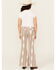 Image #3 - Rock & Roll Denim Girls' Southwestern Striped Flare Stretch Denim Jeans , Cream, hi-res