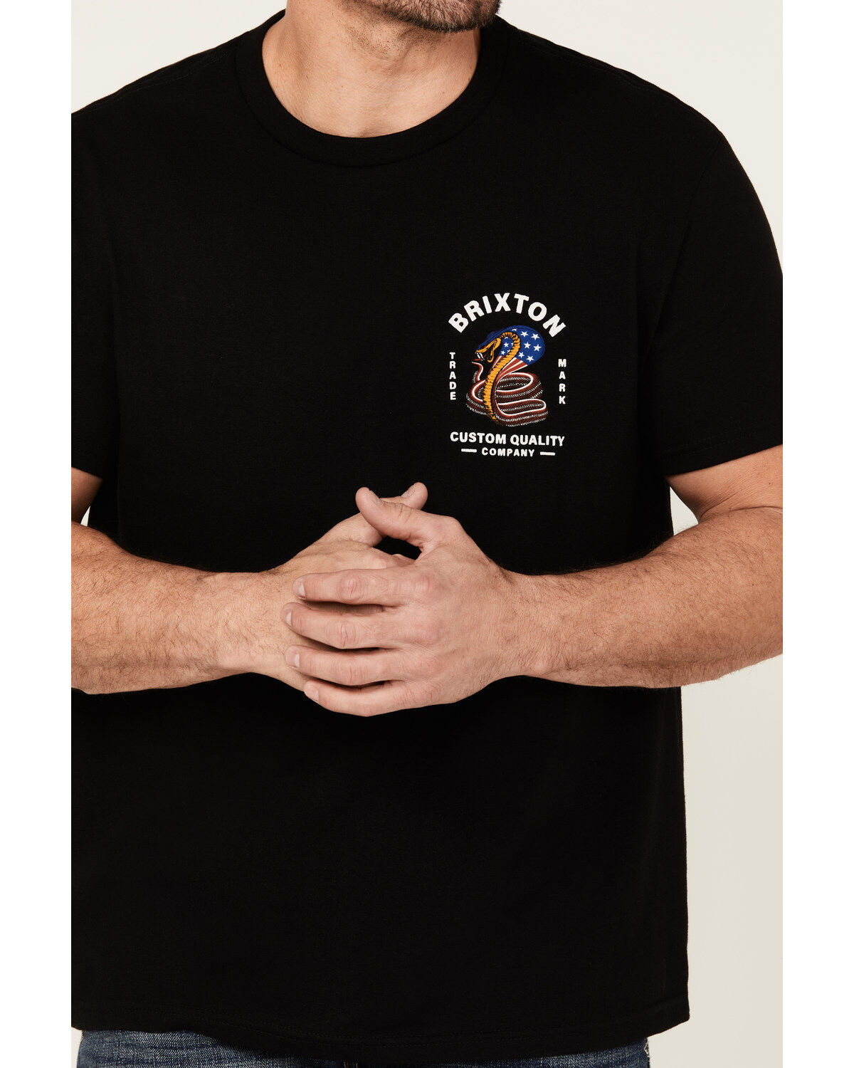 Image #3 - Brixton Men's Boot Barn Exclusive Americobra Short Sleeve Graphic T-Shirt, , hi-res