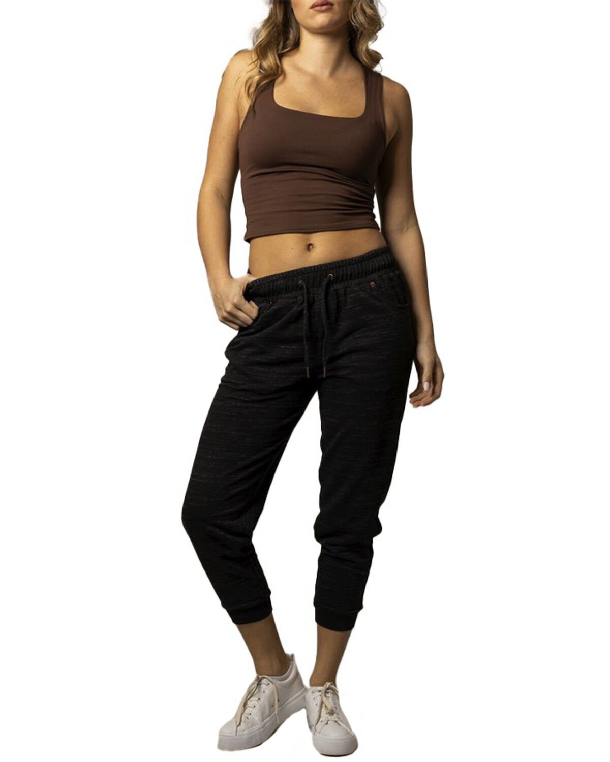 Kimes Ranch Women's Joanie Mid Rise Jogger Sweatpants, Black, hi-res