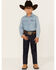 Image #1 - Cody James Boys' Dark Wash Slim Straight Stretch Jeans, Dark Wash, hi-res