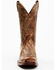 Image #4 - Moonshine Spirit Men's Distressed Western Boots - Square Toe, Tan, hi-res