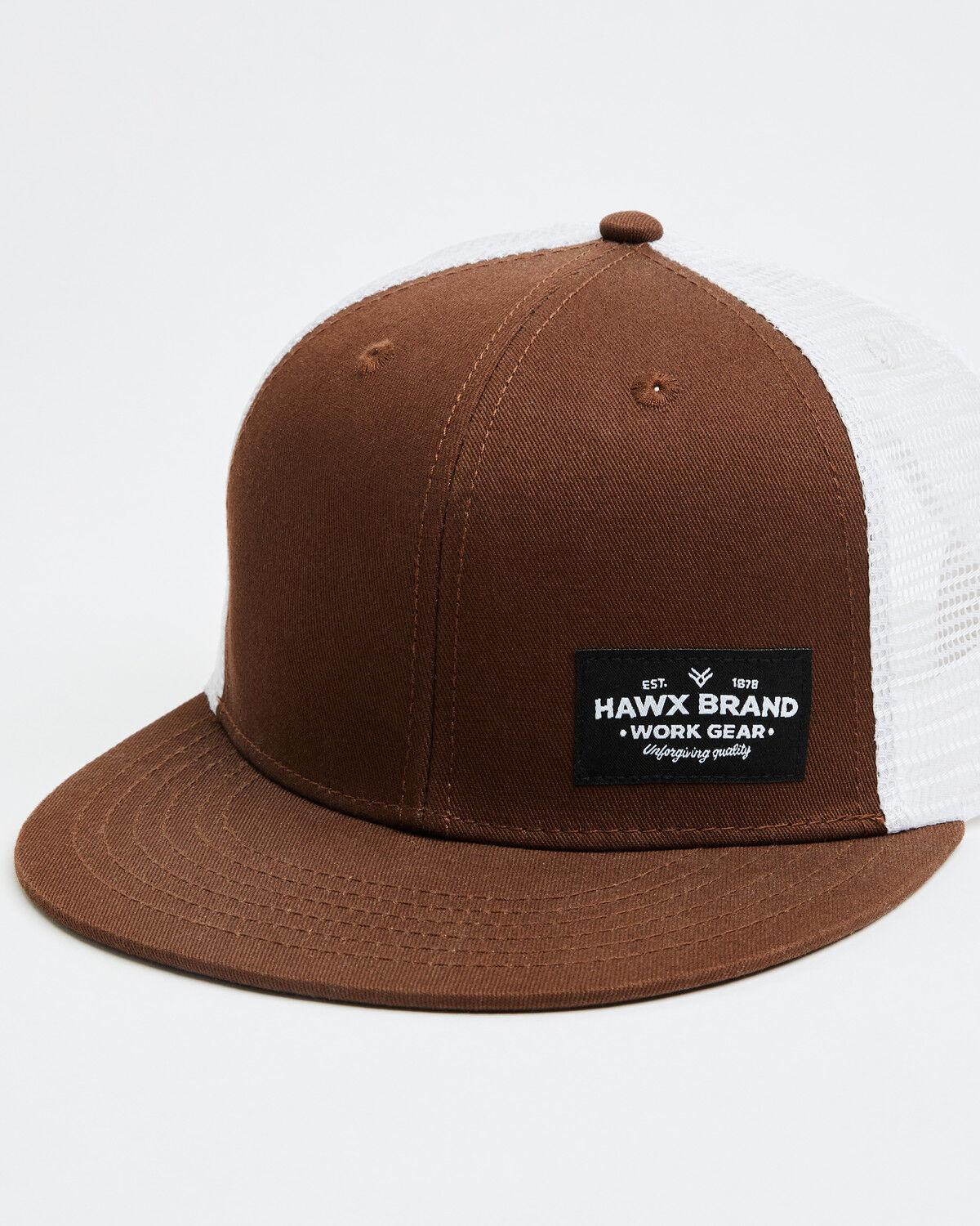 Image #1 - Hawx Men's Corner Patch Ball Cap, Brown, hi-res