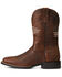 Image #2 - Ariat Men's Cliff Sport All Country Western Performance Boots - Broad Square Toe, Brown, hi-res