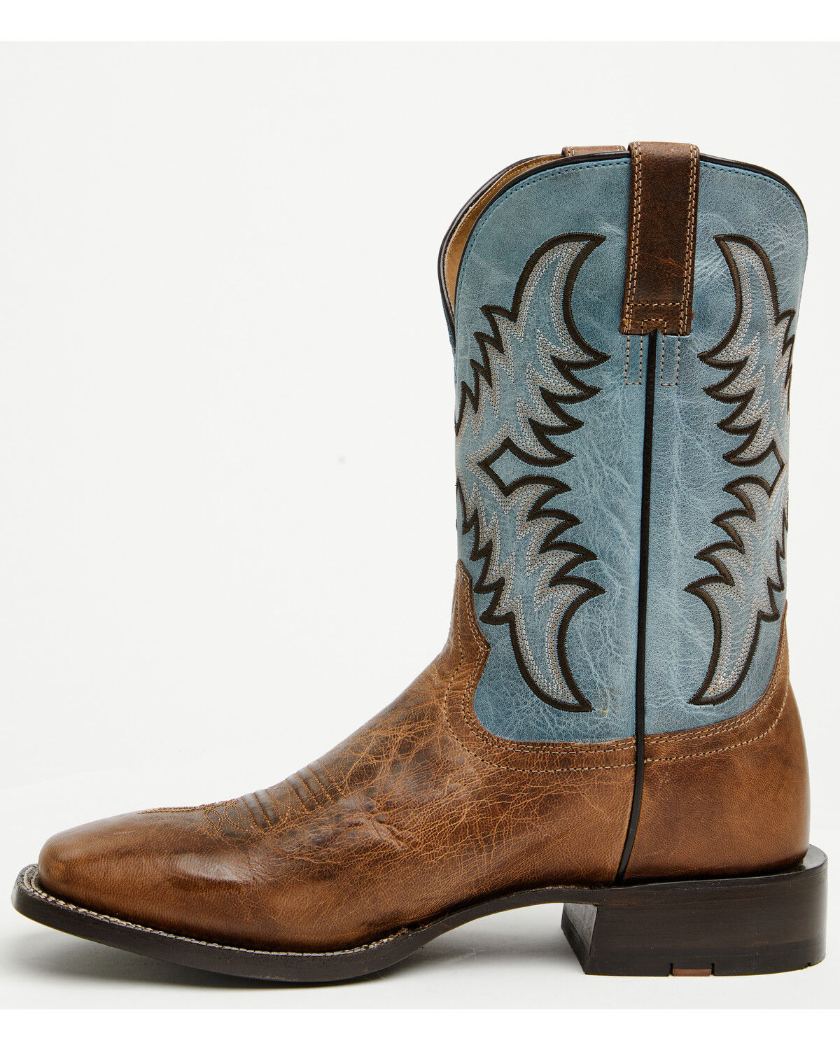 Image #3 - Ariat Men's Cattle Creek Western Boots - Broad Square Toe, Brown, hi-res