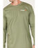 Image #3 - Wrangler Men's FR Skull Logo Graphic Long Sleeve T-Shirt, Olive, hi-res