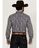 Image #4 - Ariat Men's Creighton Paisley Print Long Sleeve Button-Down Western Shirt, Navy, hi-res
