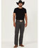 Image #1 - Wrangler Men's Tough Comfort Regular Fit Stretch Canvas Pants - Tall, Dark Grey, hi-res