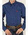 Image #3 - Cinch Boys' Geo Print Long Sleeve Button-Down Western Shirt , Royal Blue, hi-res