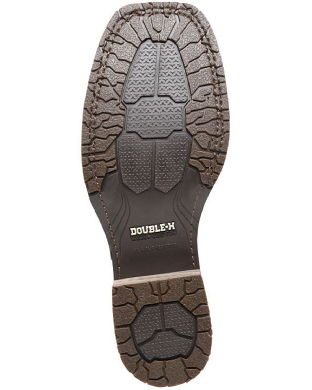 Image #4 - Double H Men's 10" Hingham Deep Scallop Work Boots - Composite Toe, Tan, hi-res