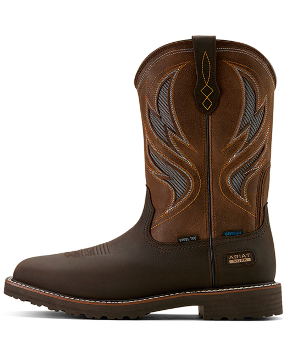 Image #2 - Ariat Men's Activator VentTEK Waterproof Work Boots - Steel Toe, Dark Brown, hi-res