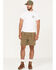 Image #1 - Brixton Men's Jupiter Service X Military Shorts, Olive, hi-res