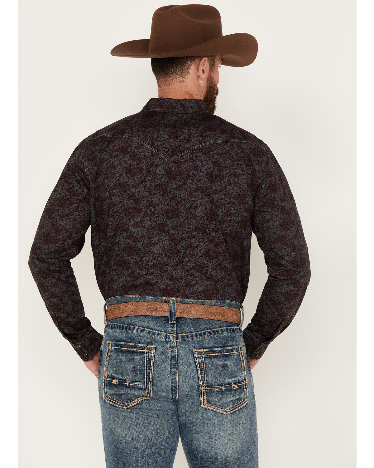 Image #4 - Moonshine Spirit&reg; Men's Stage Light Long Sleeve Snap Western Shirt, Grey, hi-res