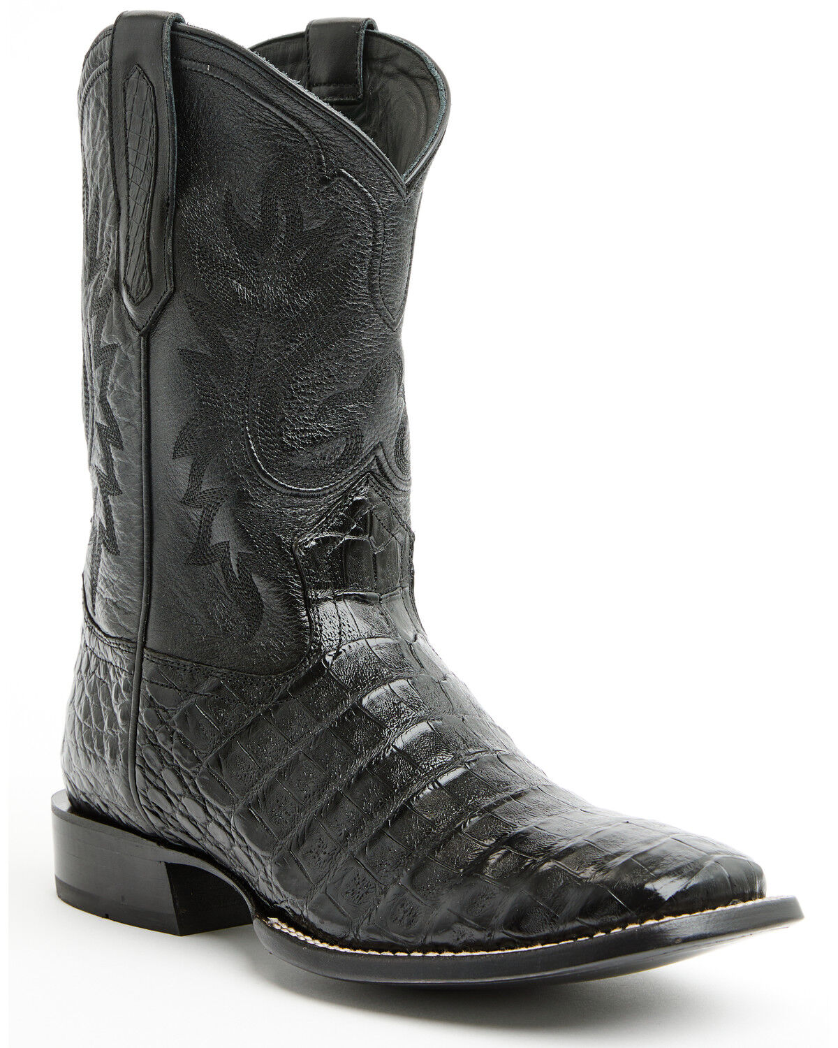 Image #1 - Cody James Black 1978&reg; Men's The Hayward Exotic Caiman Western Boots - Broad Square Toe, Black, hi-res