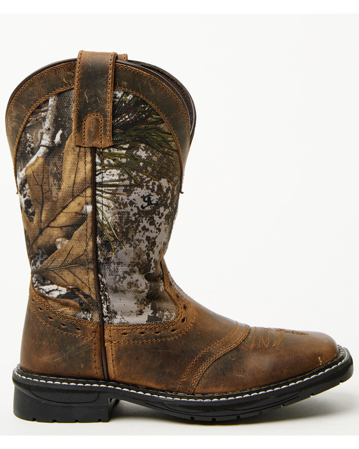 Image #2 - Cody James Boys' Tucker Western Boots - Broad Square Toe, Brown, hi-res
