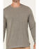 Image #3 - Lucky Brand Workwear Men's Textured Knit Long Sleeve Pocket Tee, Heather Grey, hi-res