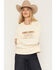 Image #1 - Kimes Ranch Women's Lexi Logo Embroidered Crewneck, Cream, hi-res
