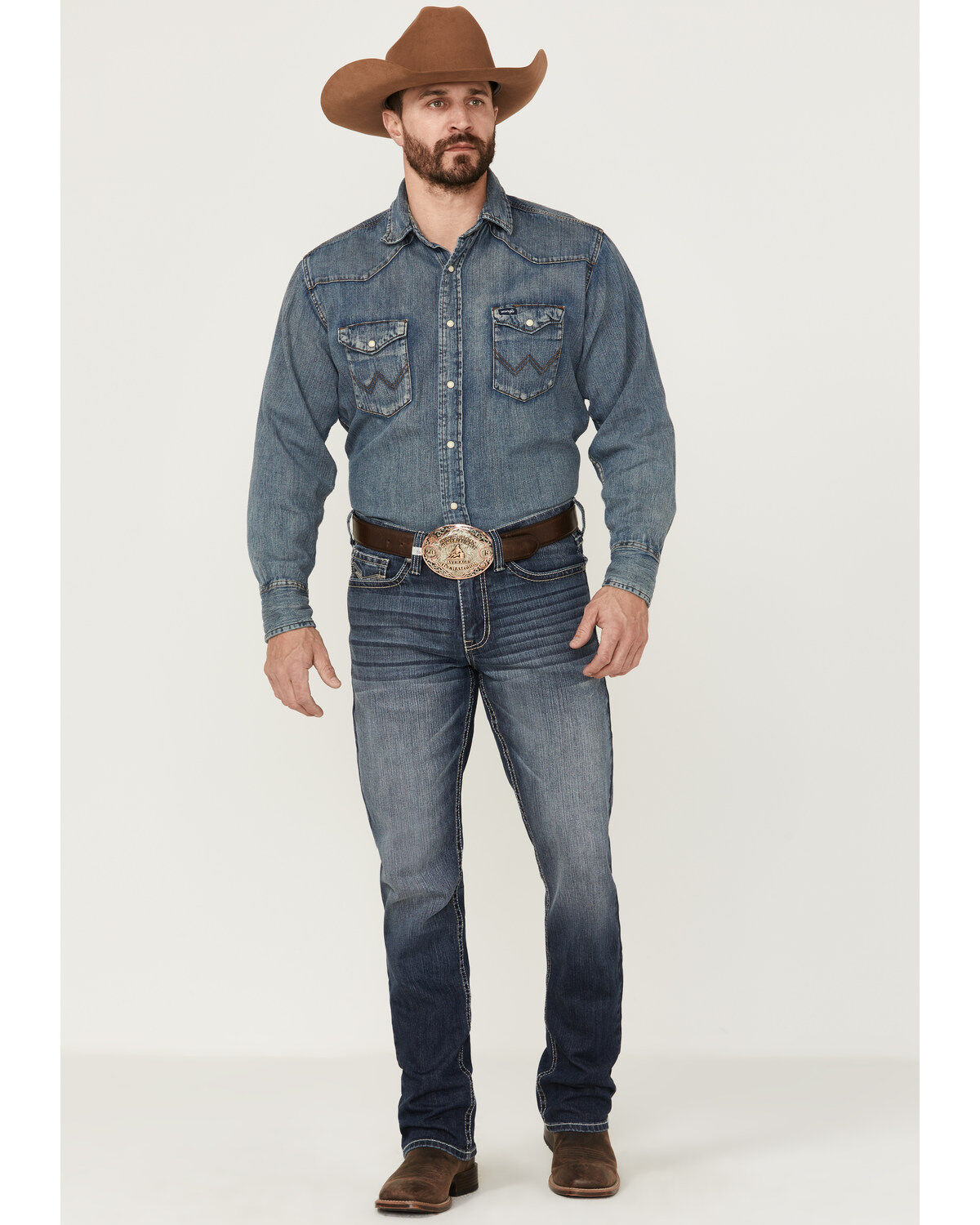 Image #1 - Cody James Men's Moonlight Wash Jackson Slim Straight Stretch Denim Jeans, Medium Wash, hi-res