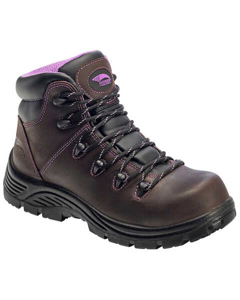 Image #1 - Avenger Women's Waterproof Hiker Boots - Composite Toe, Brown, hi-res