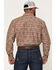Image #4 - Cody James Men's FR Gila Striped Print Long Sleeve Snap Stretch Work Shirt, Dark Brown, hi-res