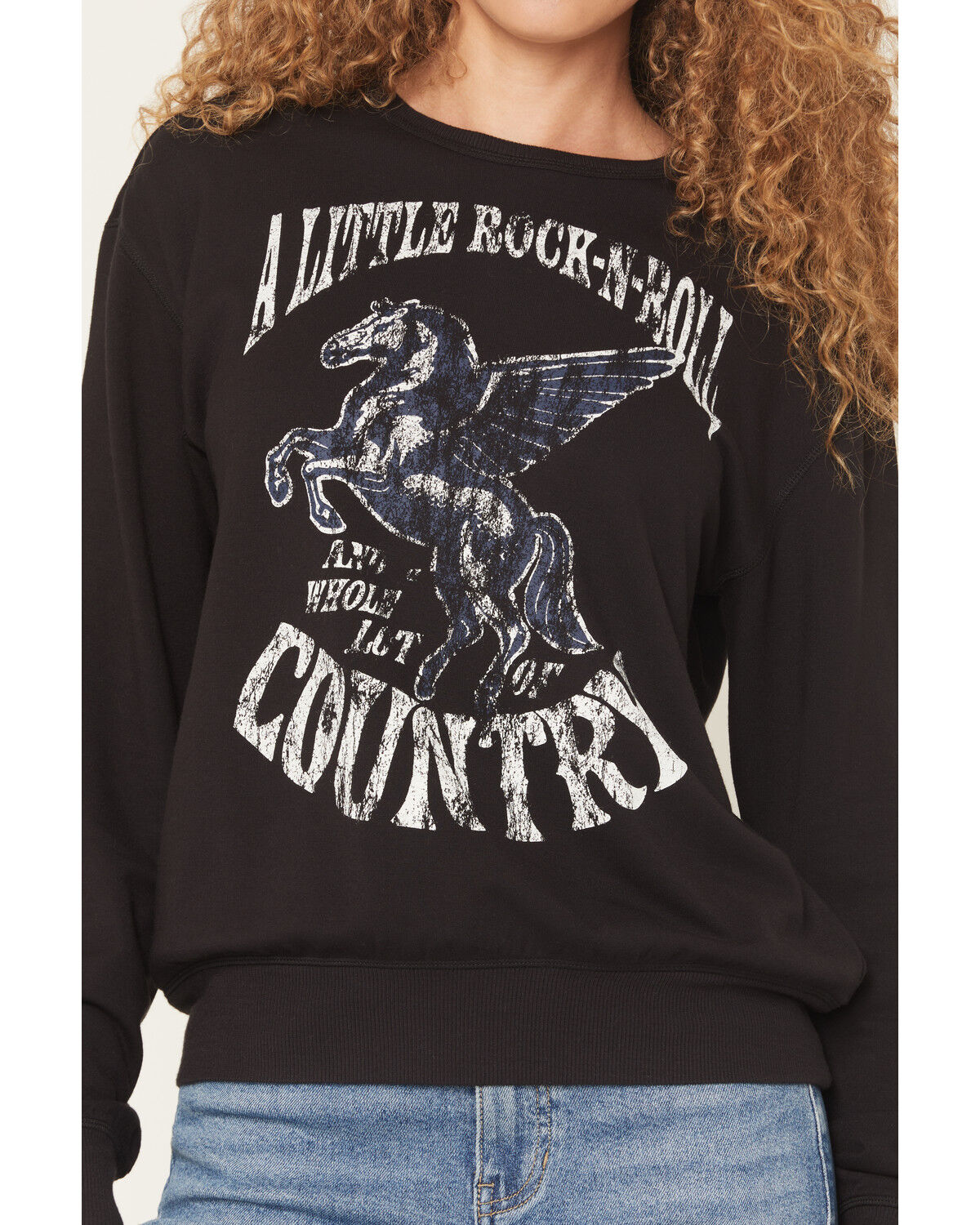 Image #3 - Idyllwind Women's Little Rock Lot of Country Pullover Sweatshirt, Black, hi-res