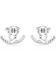 Image #2 - Montana Silversmiths Women's Horseshoe Happiness Post Earrings, Silver, hi-res