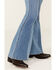 Image #2 - Shyanne Girls' Seraphina Medium Wash Blocked Flare Comfort Stretch Denim Jeans , Medium Wash, hi-res