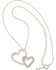 Image #1 - Montana Silversmiths Women's Double Heart Necklace, Silver, hi-res