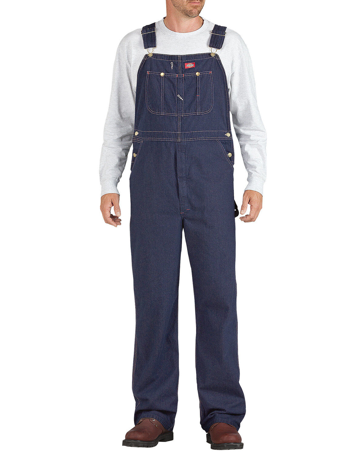 Image #1 - Dickies Men's Denim Work Overalls, Indigo, hi-res