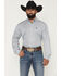 Image #1 - Cinch Men's Stripe Print Long Sleeve Button-Down Western Shirt, Multi, hi-res
