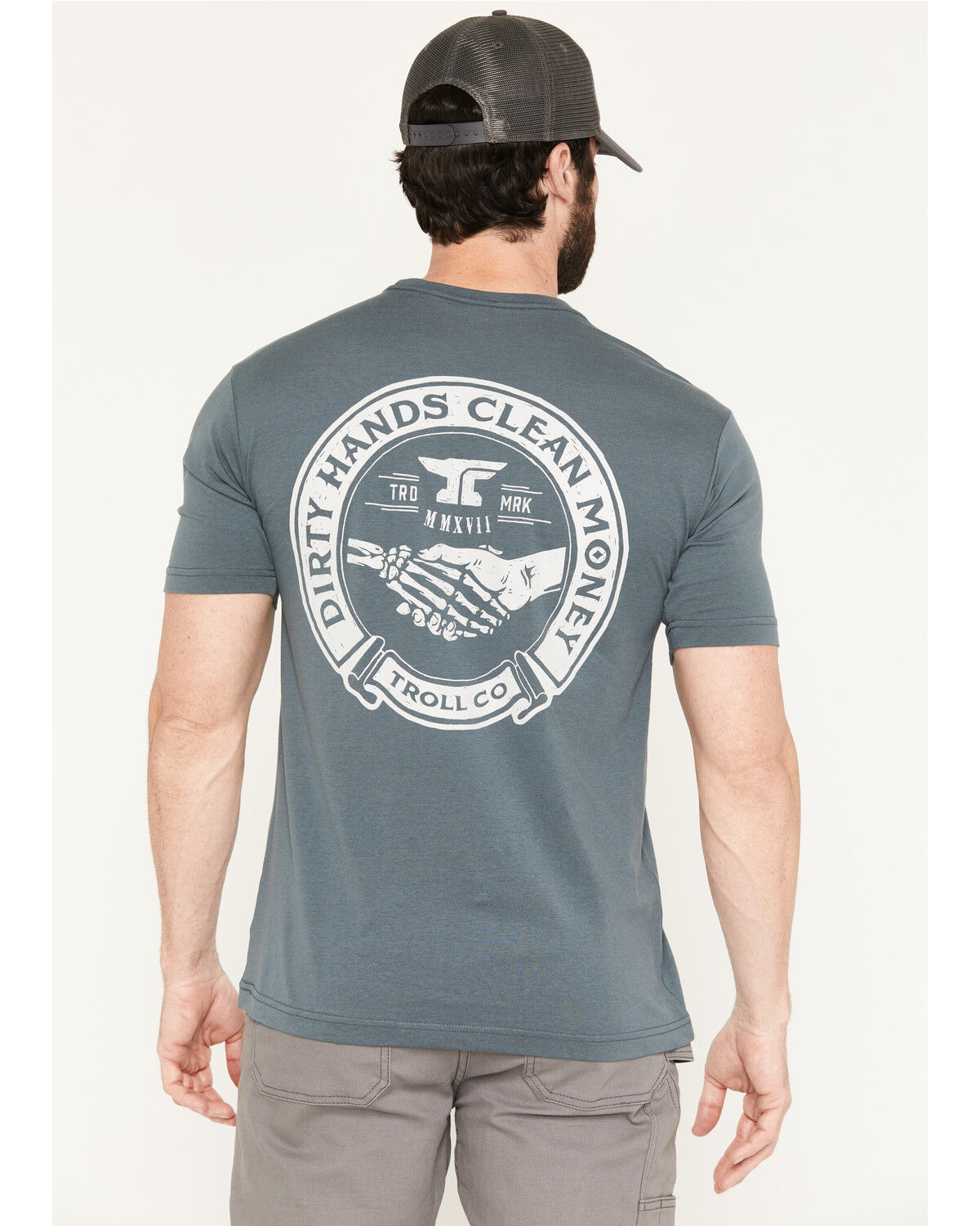 Image #1 - Troll Co Men's Haggler Short Sleeve Graphic Work T-Shirt - Big, Steel, hi-res