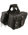 Image #1 - Milwaukee Leather Medium Braided Zip-Off Throw Over Saddle Bag, Black, hi-res