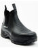 Image #1 - RANK 45&reg; Men's 6.5" Rubber Ankle Boots - Round Toe, Black, hi-res