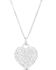 Image #2 - Montana Silversmiths Women's Chiseled Heart Turquoise Necklace , Silver, hi-res