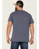 Image #4 - Brothers and Sons Men's Twisted Slub Skull Graphic T-Shirt, Blue, hi-res