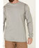 Image #3 - Ariat Men's FR Crew Neck Long Sleeve Shirt, Grey, hi-res