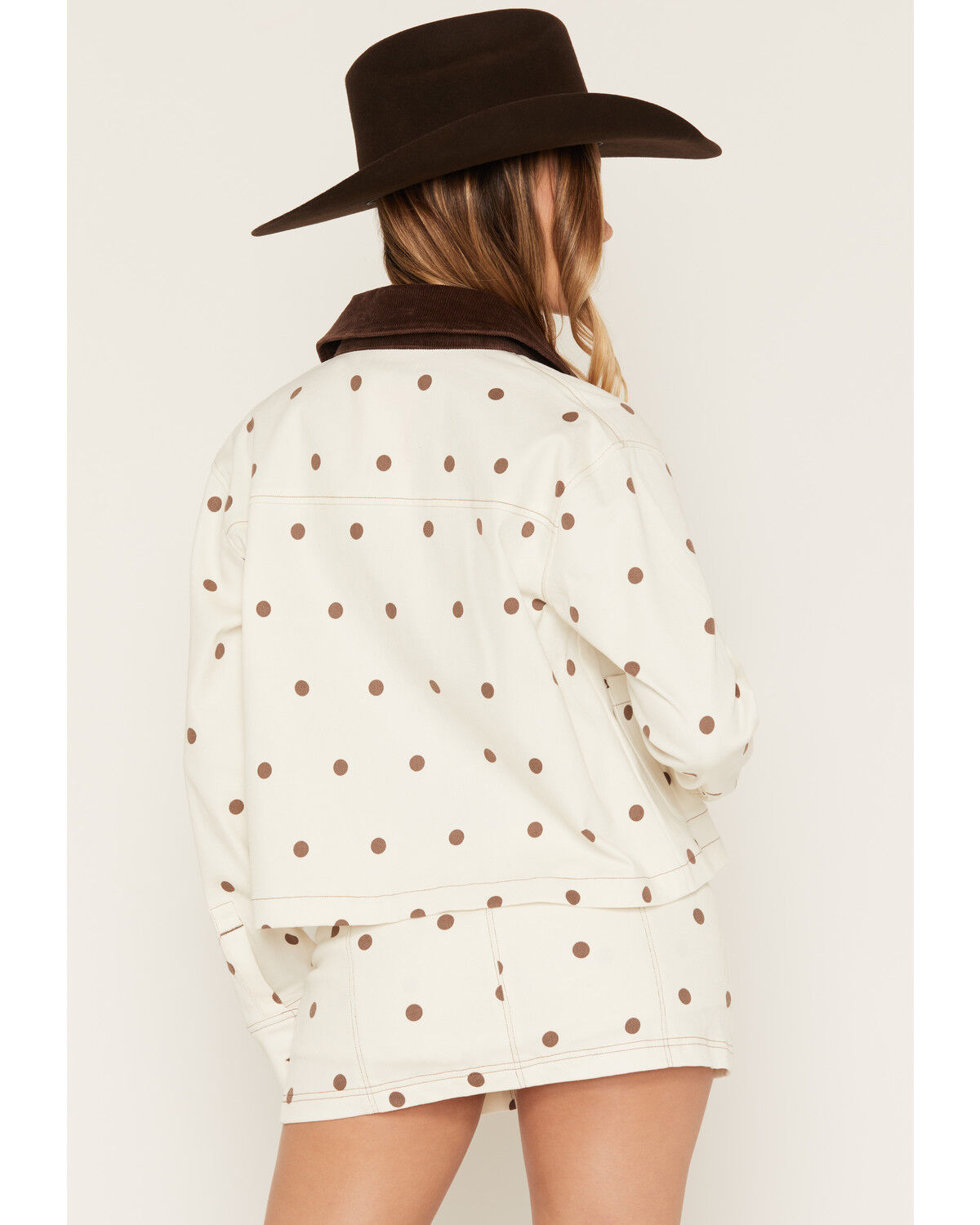 Image #4 - Cleo + Wolf Women's Polka Dot Shacket, Ivory, hi-res
