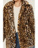 Image #3 - Shyanne Women's Leopard Print Faux Fur Jacket , Tan, hi-res