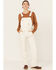 Image #1 - Carhartt Women's Rugged Flex&reg; Loose Fit Canvas Bib Overalls, Natural, hi-res
