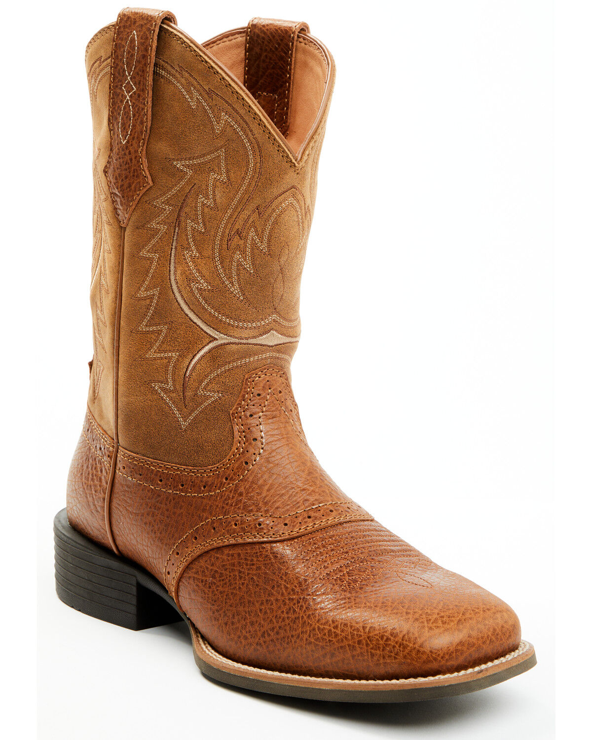 Image #1 - Cody James Men's Force Performance Western Boots - Broad Square Toe, Brown, hi-res