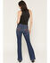 Image #1 - 7 For All Mankind Women's Dojo 36" Slim Trouser Stretch Denim Jeans, Dark Wash, hi-res