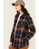 Image #2 - Lucky Brand Workwear Women's Plaid Print Button-Down Flannel Shacket, Blue, hi-res