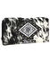 Image #3 - Trinity Ranch Women's Ranch Cowhide Southwestern Wallet , Black, hi-res