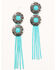 Image #1 - Idyllwind Women's All That Fringe Concho Earrings, Silver, hi-res