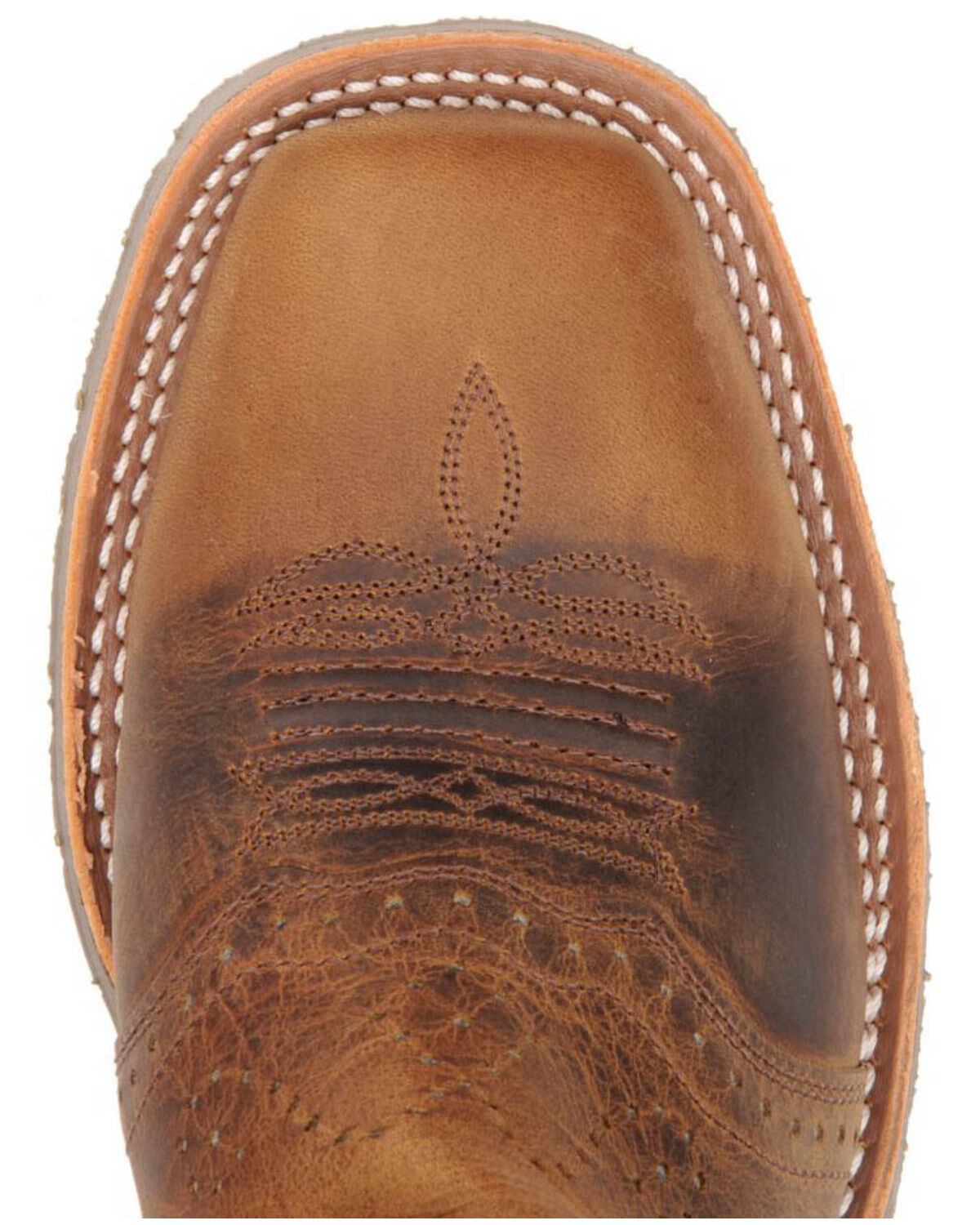 Image #5 - Double H Men's I.C.E. Saddle Vamp Western Work Boots - Broad Square Toe, Tan, hi-res