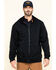 Image #1 - Hawx Men's FR Zip Up Fleece Hooded Work Hoodie, Black, hi-res