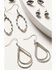 Image #2 - Shyanne Women's Wildflower Bloom Hoop Earring Set - 6-Piece, Silver, hi-res