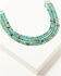 Image #1 - Paige Wallace Women's Spiny Oyster and Turquoise Rondelle Layered Necklace, Turquoise, hi-res