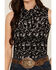 Image #3 - Rock & Roll Denim Women's Tattoo Print Sleeveless Snap Western Shirt , Black, hi-res